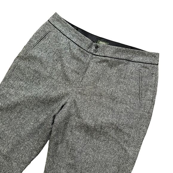 VTG EDDIE BAUER Blakely Fit Wide Leg Bootcut Wool Pants in Gray SZ 14 - Picture 3 of 9